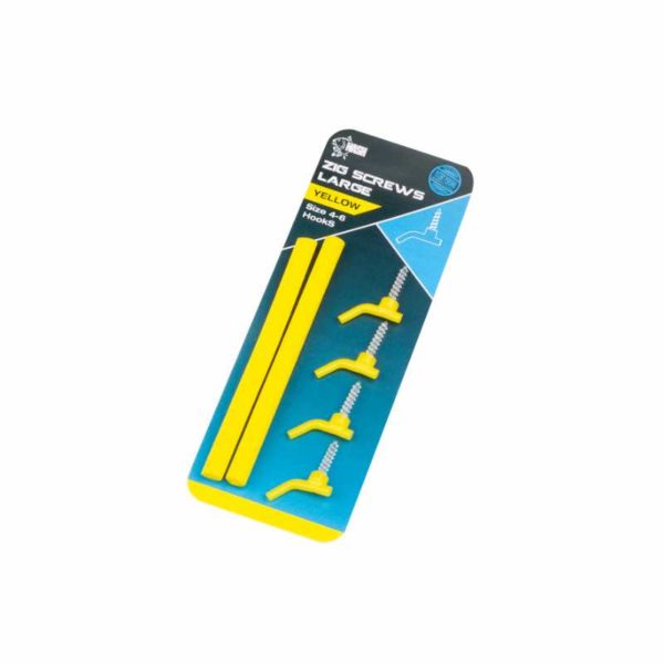 parentcategory1} Bait Presentation T7845 Nash Zig Screws Large Yellow