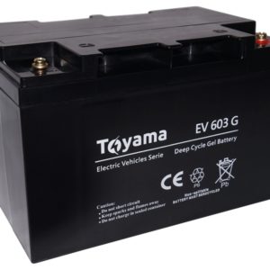 Akumulator żelowy Toyama EV 603G 62 Ah do pojazdów elektrycznych!