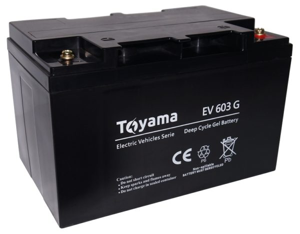 Akumulator żelowy Toyama EV 603G 62 Ah do pojazdów elektrycznych!
