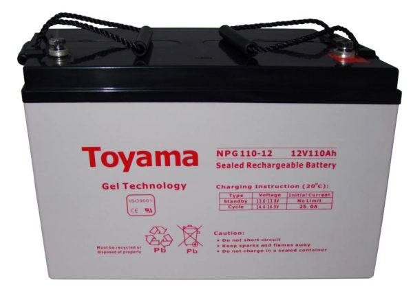 Akumulator żelowy Toyama NPG 110 12V 110Ah prawdziwy ŻEL