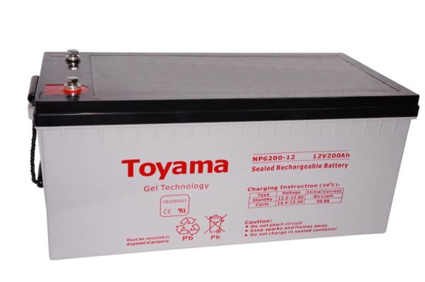 Akumulator żelowy Toyama NPG 200 12V 200Ah do elektrowni