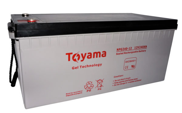 Akumulator żelowy Toyama NPG 240 12V 240Ah do elektrowni