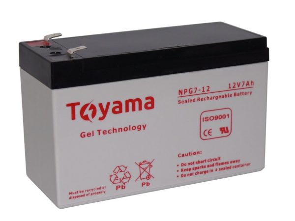 Akumulator żelowy Toyama NPG 7 12V 7Ah GEL prawdziwy żel