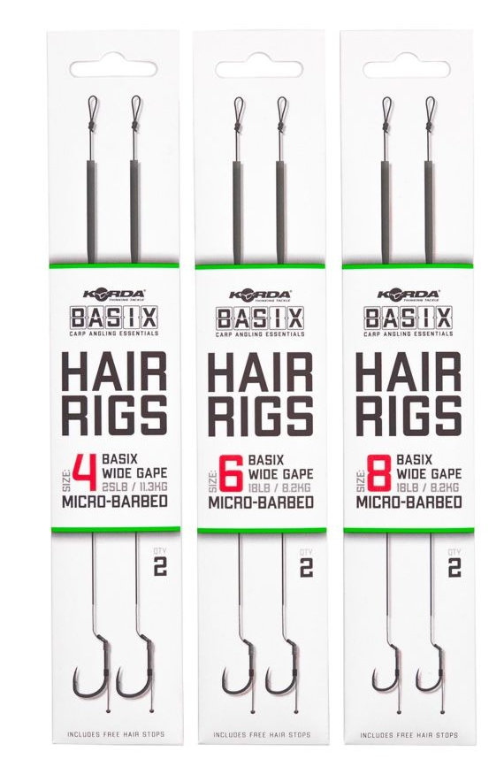 KORDA Basix Hair Rigs Wide Gape B 6 18lb Sklep Karpiowy