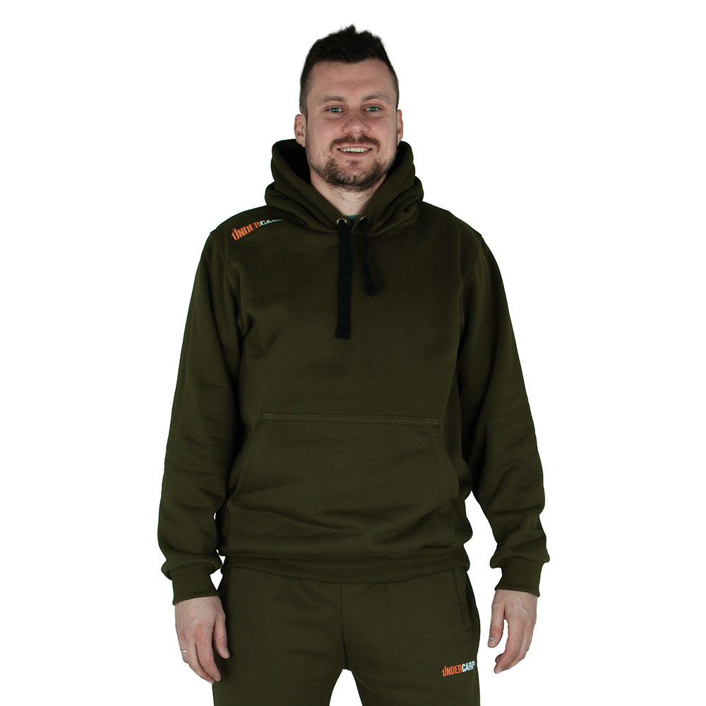 Bluza Kangurka z Kapturem Khaki wędkarski