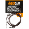 Leadcore bez rdzenia z krętlikiem do szybkiej wymiany 45 lbs / 70 cm – brązowy wędkarski