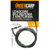 Leadcore bez rdzenia z krętlikiem do szybkiej wymiany 45 lbs / 70 cm – zielony wędkarski