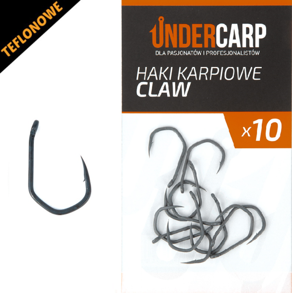 Teflonowe haki karpiowe CLAW wędkarski