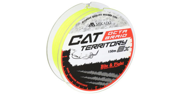 PLECIONKA - CAT TERRITORY OCTA BRAID - 0.50mm/53.3kg/300m - FLUO ŻÓŁTA - op.1szp.