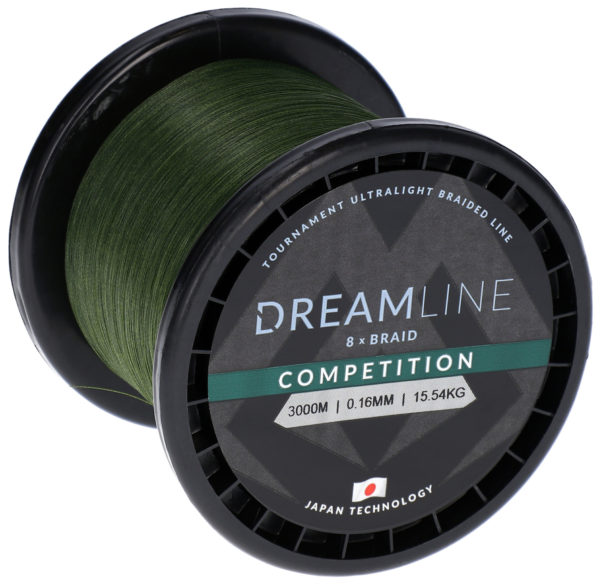 Mikado wędkarstwo - PLECIONKA - DREAMLINE COMPETITION - 0.16mm/15.54kg/3000m - ZIELONA - op.1szp.