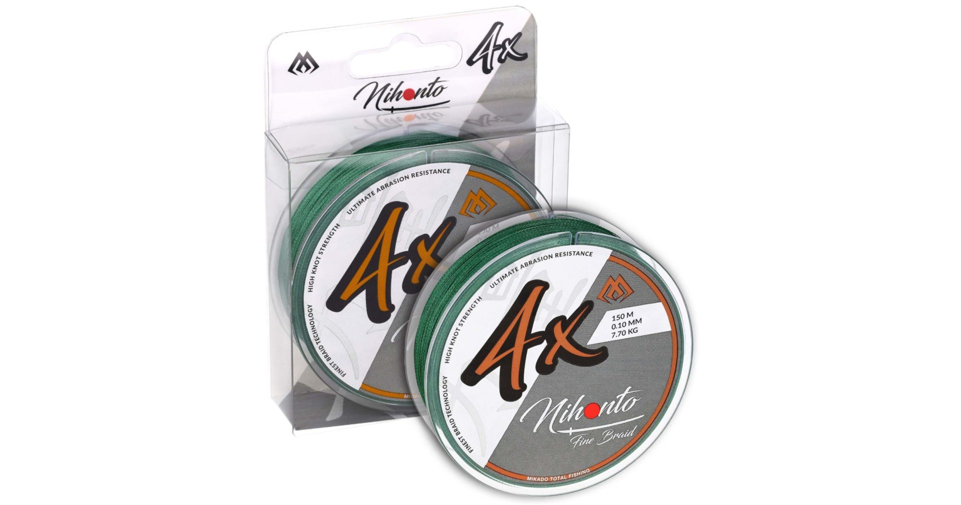 Mikado wędkarstwo - PLECIONKA - NIHONTO FINE BRAID - 0.08mm/4.95kg/15m - ZIELONA - op.1szp.