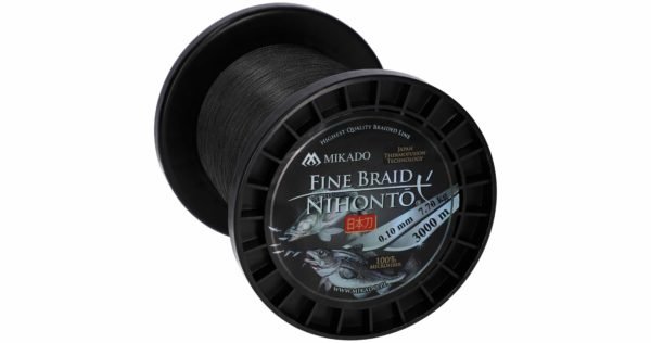 Sklep z Mikado Śląsk - PLECIONKA - NIHONTO FINE BRAID - 0.30mm/29.6kg/3000m - CZARNA - op.1szp.