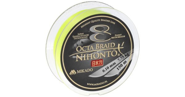 PLECIONKA - NIHONTO OCTA BRAID - 0.16mm/12.9kg/150m - FLUO ŻÓŁTA - op.1szp.