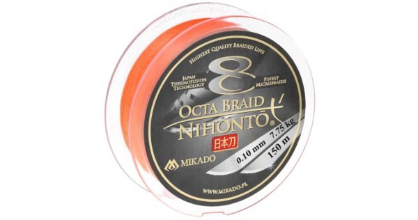 PLECIONKA - NIHONTO OCTA BRAID - 0.23mm/20.8kg/150m - FLUO POMARAŃCZOWA - op.1szp.