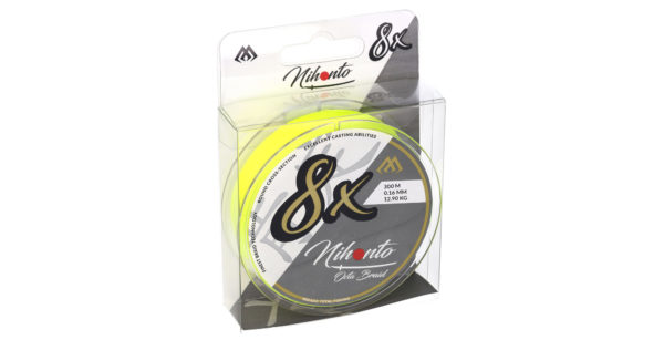 PLECIONKA - NIHONTO OCTA BRAID - 0.26mm/22.6kg/300m - FLUO ŻÓŁTA - op.1szp.