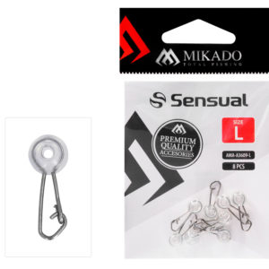 Sklep z Mikado Śląsk - SYSTEM MOCOWANIA - AGRAFKA Z KORALIKIEM - rozm. M - op.8szt.