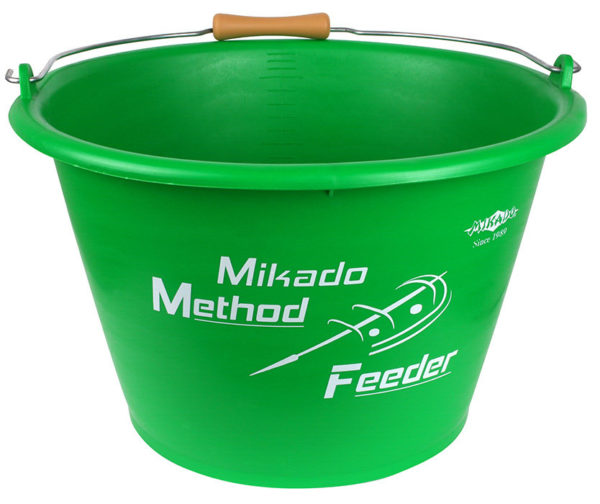 Sklep z Mikado Śląsk - WIADRO - MIKADO METHOD FEEDER - poj. 17l - ZIELONE - op.1szt.