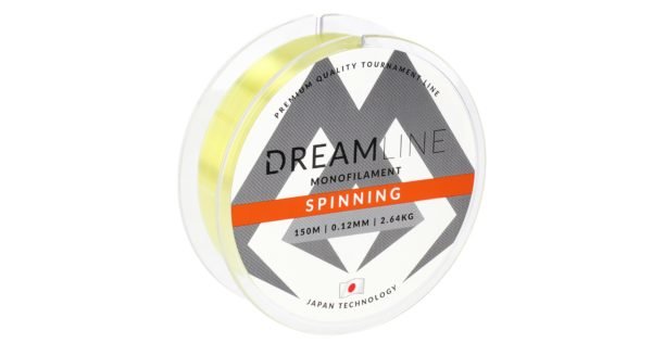 Mikado wędkarstwo - ŻYŁKA - DREAMLINE SPINNING - 0.12mm/2.64kg/150m - ŻÓŁTA - op.1szp.