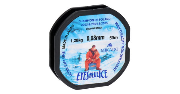 Mikado wędkarstwo - ŻYŁKA - EYES BLUE ICE - 0.08mm/1.20kg/50m - op.10szp.