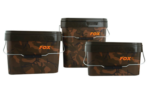 Fox Camo Square Buckets Baiting Tools & Accessories