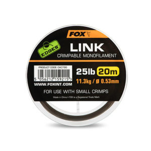 Fox EDGES™ Link Trans Khaki Mono Edges™ Hooklinks & Leader Materials