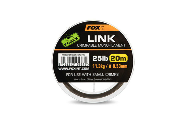 Fox EDGES™ Link Trans Khaki Mono Edges™ Hooklinks & Leader Materials