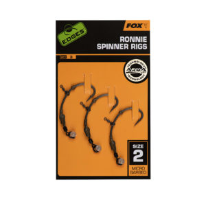 Fox EDGES™ Ronnie Spinner Rigs x3 Edges™ Ready Tied Rigs