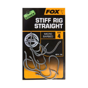 Fox EDGES™ Stiff Rig Straight Hooks - Edges™ Range