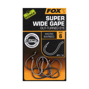 Fox EDGES™ Super Wide Gape (Out-Turned Eye) Hooks - Edges™ Range
