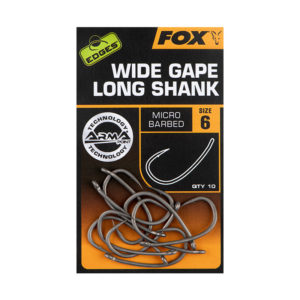 Fox EDGES™ Wide Gape Long Shank Hooks - Edges™ Range