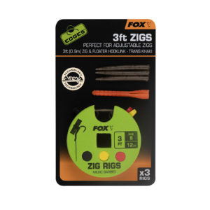 Fox EDGES™ Zig Rigs - 3ft (0.9m) Edges™ Ready Tied Rigs