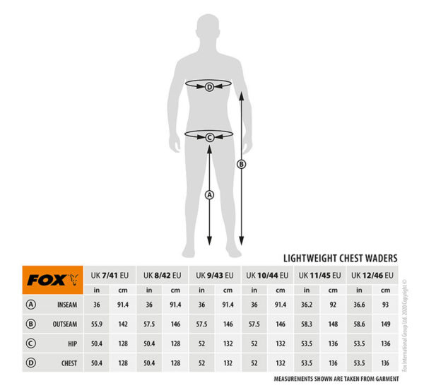 Fox Lightweight Camo Waders Clothing