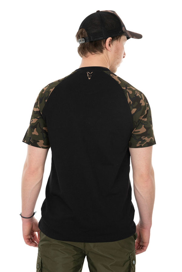 Fox Raglan T-Shirt Black/Camo - CFX103