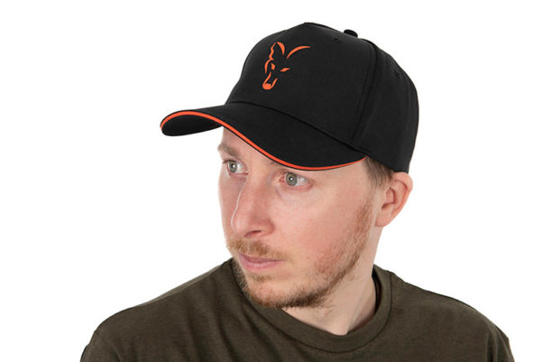 Fox Collection Baseball Cap Black & Orange - CHH015