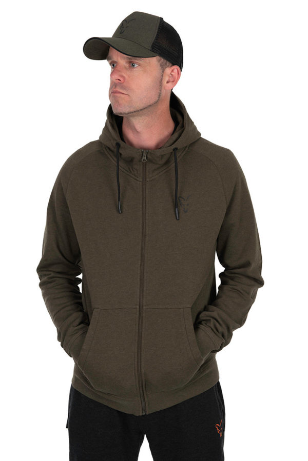 Fox Collection LW Hoody Green & Black Clothing