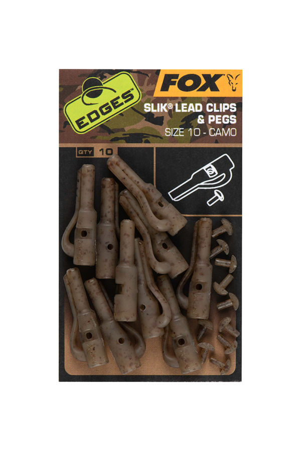 Fox EDGES™ Camo Slik Lead Clip & Pegs (Size 10) Edges™ Lead Setups