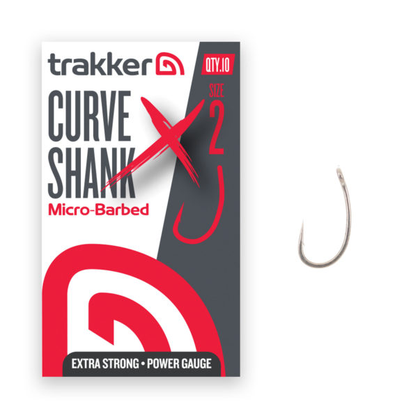 Trakker Curve Shank XS Hooks Size 2 (Micro Barbed) TPx5