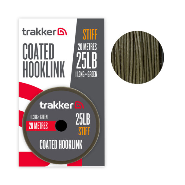 Trakker Stiff Coated Hooklink (25lb)(11.3kg)(20m)
