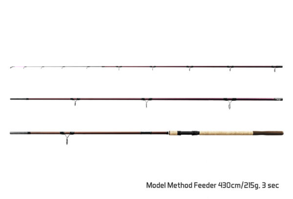 430cm/215g Delphin MAGMA M3 Method feeder / 3 składy