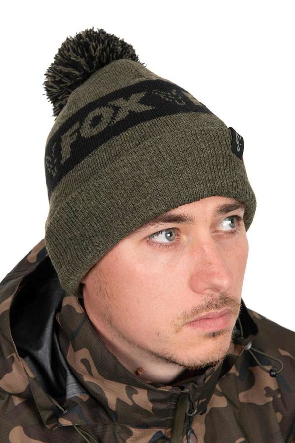 Fox Collection Bobble - Green & Black Clothing