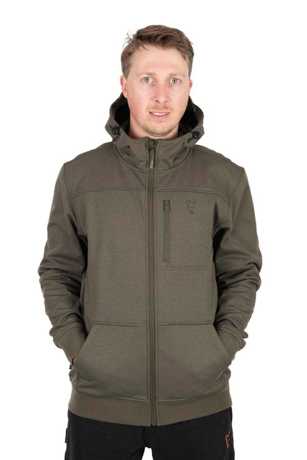 Fox Collection Soft Shell Jacket Green & Black Clothing