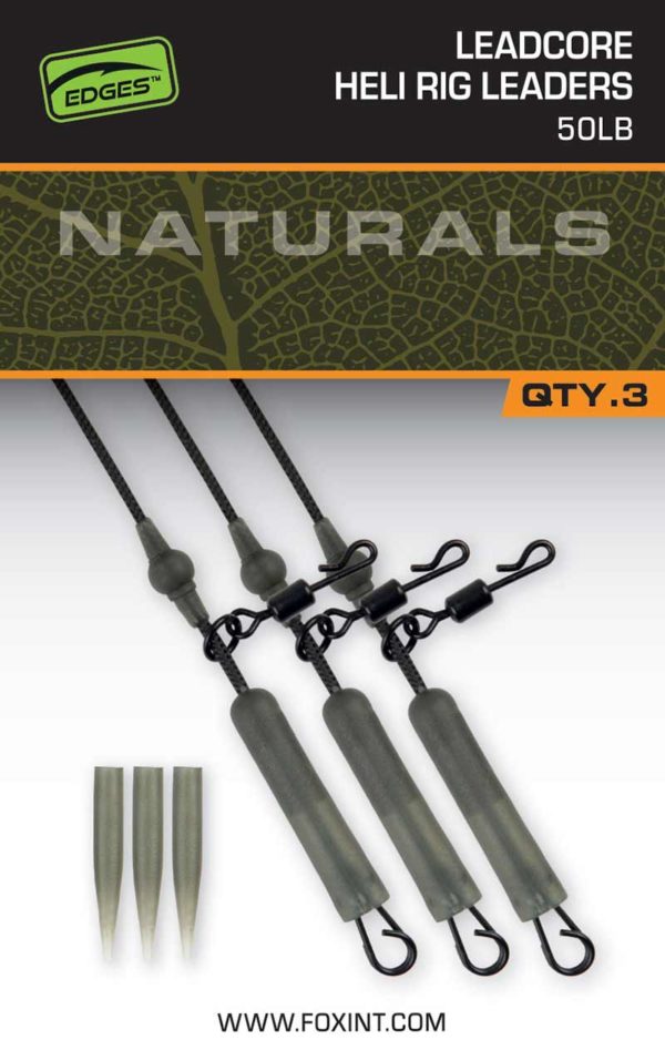 Fox EDGES™ Naturals Leadcore Heli Rig Leaders Edges™ Ready Tied Rigs