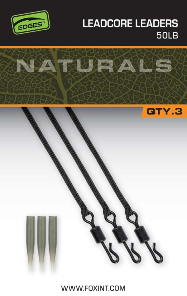 Fox EDGES™ Naturals Leadcore Leaders Edges™ Ready Tied Rigs