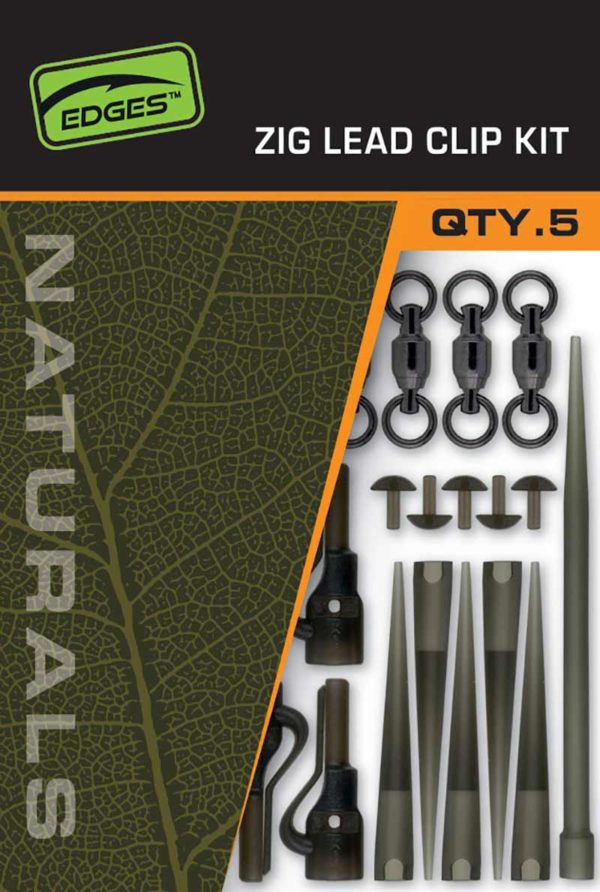 Fox EDGES™ Naturals Zig Lead Clip Kit Edges™ Zig & Surface Fishing