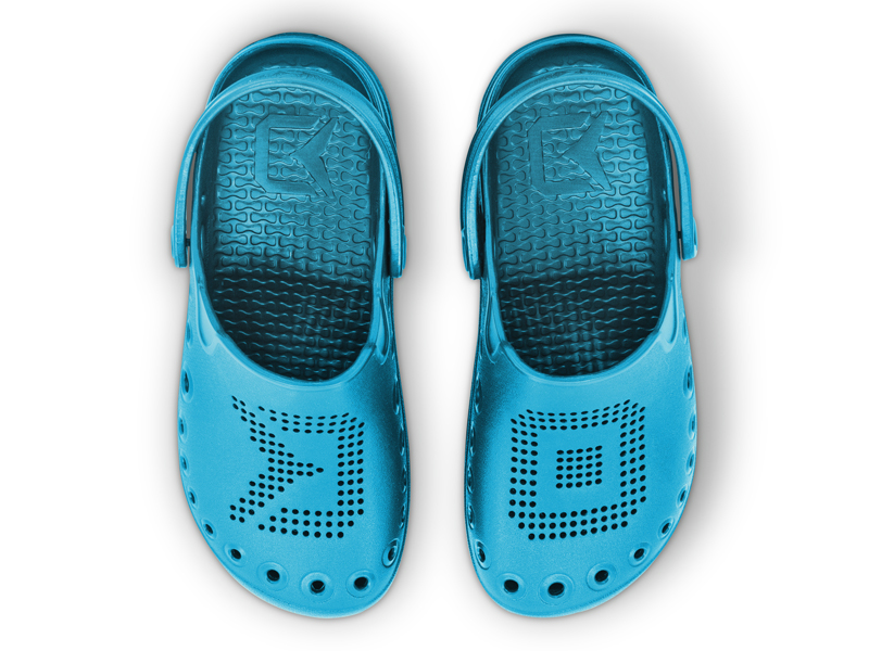 38 Klapki Delphin OCTO / błękitne