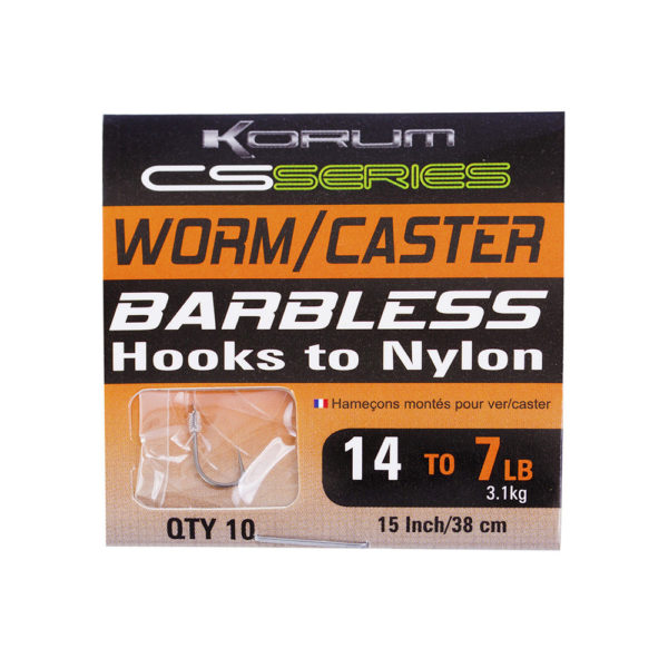 Korum Cs Hooks - Worm/Caster - 18 To 5Lb KCSHNWC/18