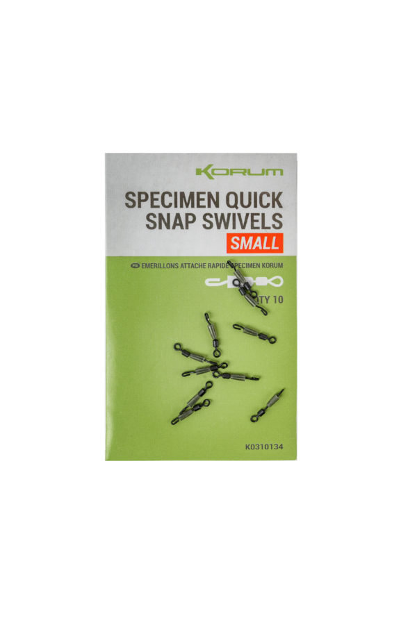 Korum Specimen Quick Snap Swivels - Small K0310134