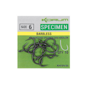 Korum Xpert Specimen - Barbless (Size 10) KHXSN/10