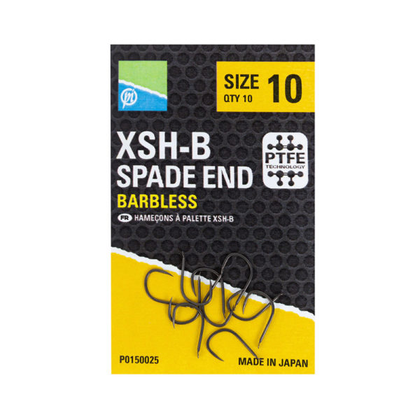 Preston Xsh-B Hooks -  Size 10 - Spade End P0150025