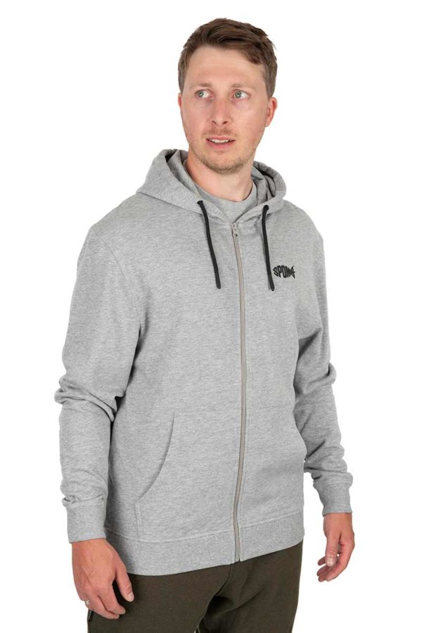 Spomb™  Grey Zipped Hoody - DCL007